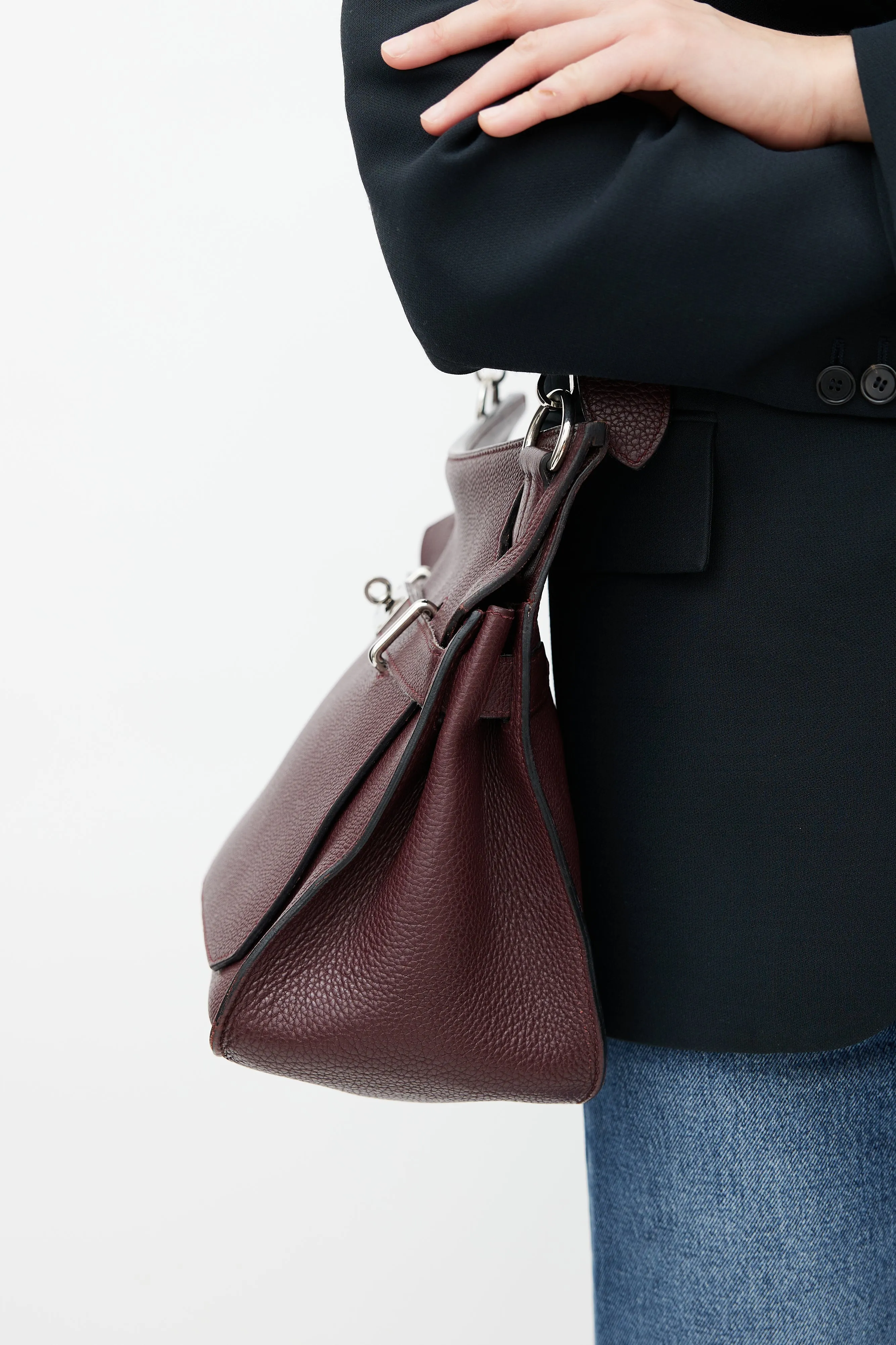 2008 Prune Togo Jypsiere 34 Crossbody Bag