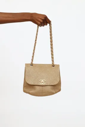 2013 Gold Grained Trianon Messenger Bag