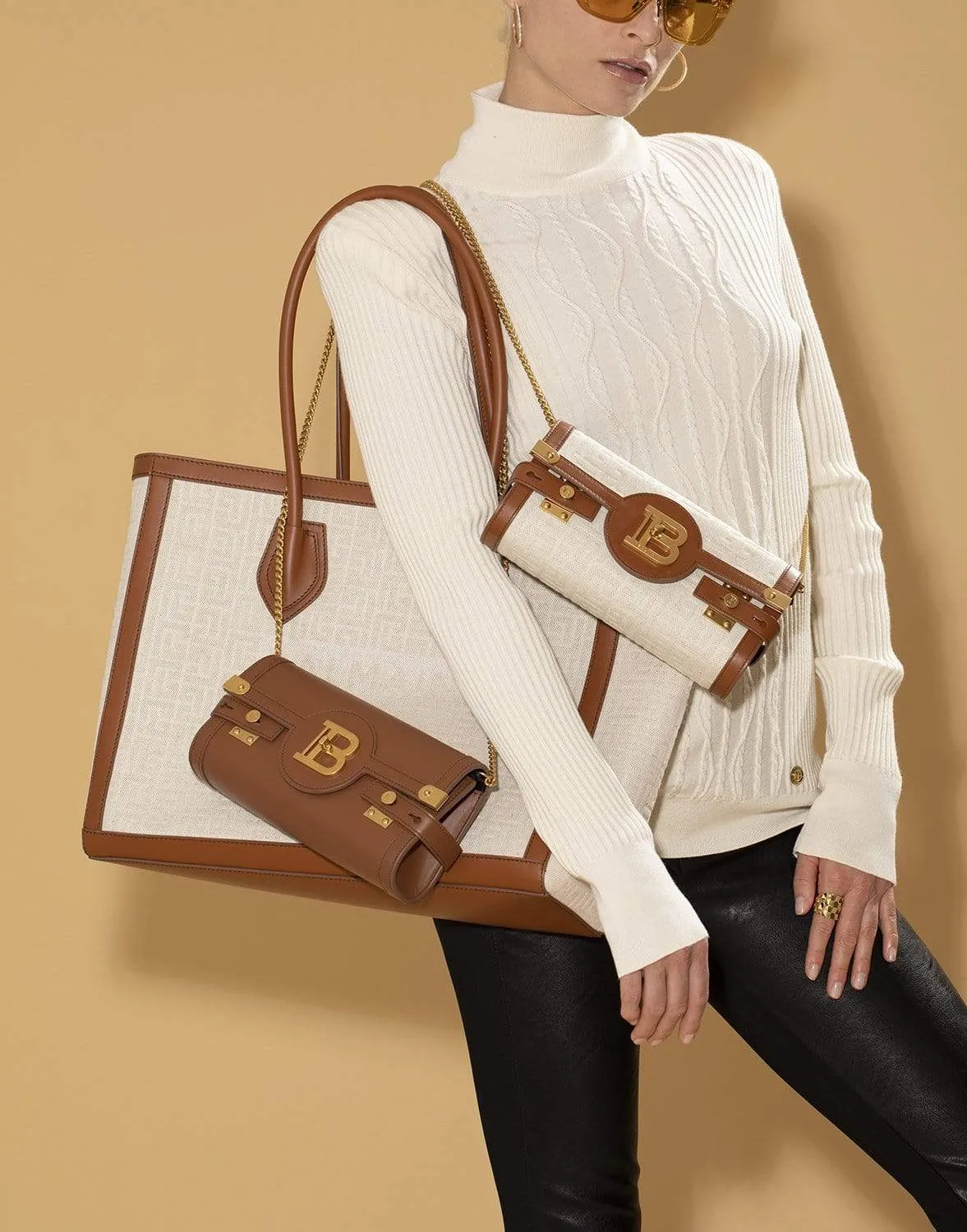 B-Army Shopper Monogram 42-Canvas Bag