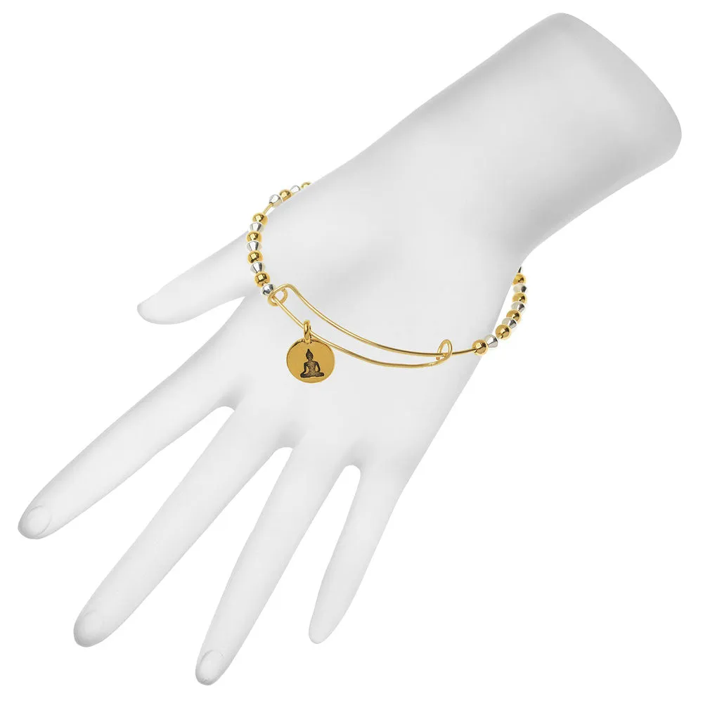 Beaded Buddha Charm Bangle (Reboot)