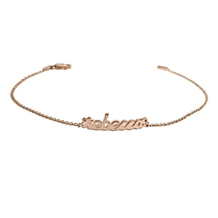 Block Mini Name Bracelet