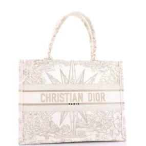 Book Tote Embroidered Canvas Medium