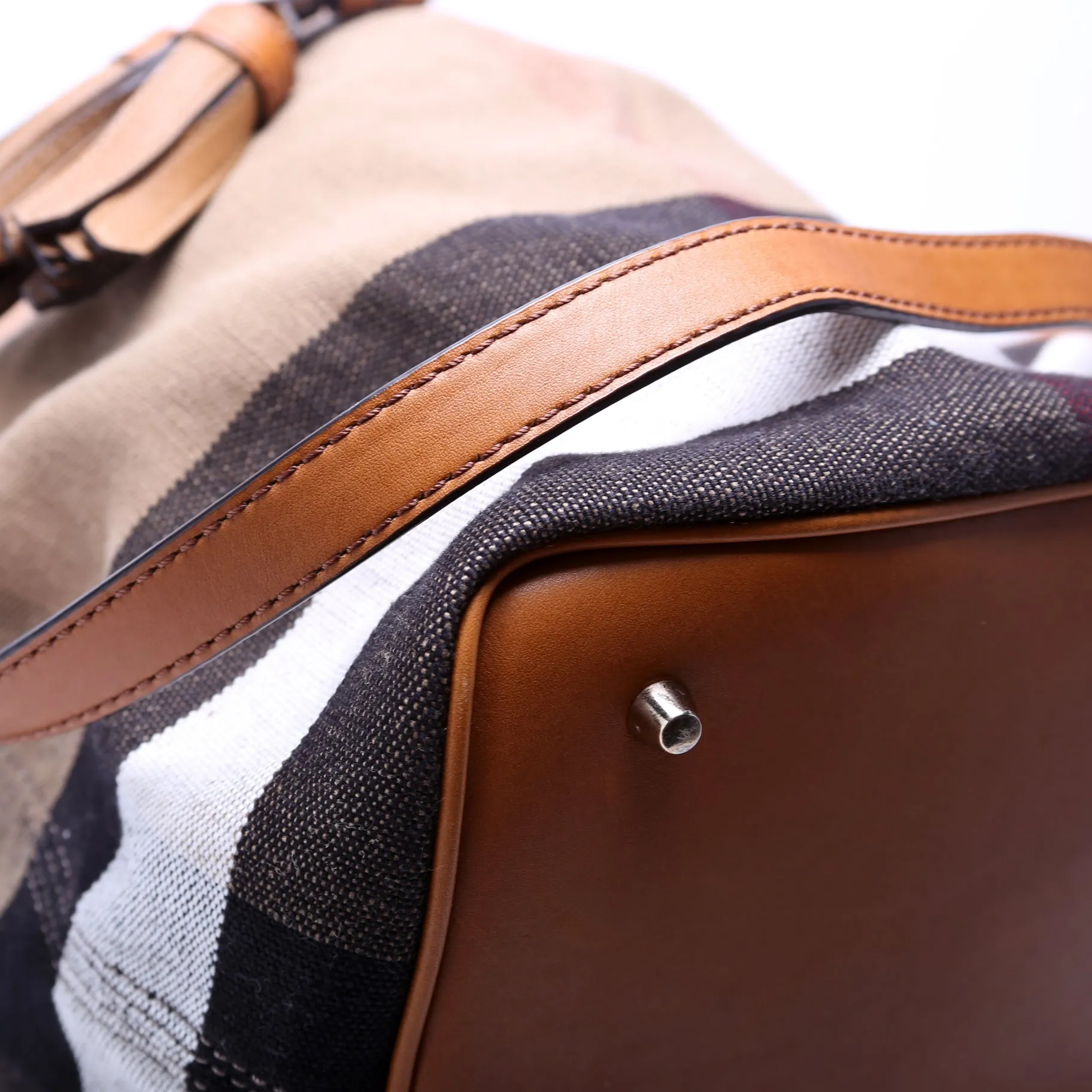 Canvas Mega Check Ashby Hobo Medium