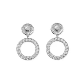 CHLOBO Sterling Silver Sun Statement Earrings