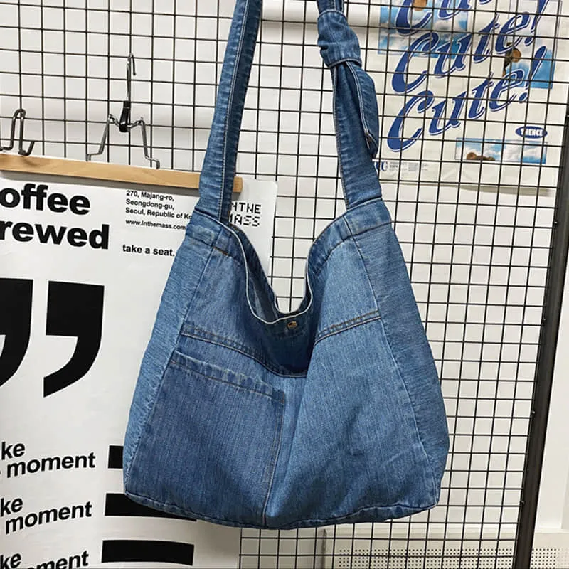 Denim crossbody bag