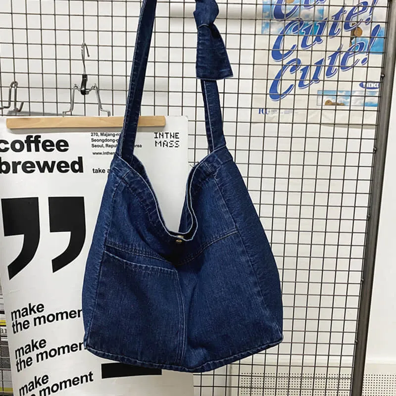 Denim crossbody bag