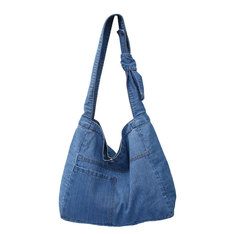 Denim crossbody bag