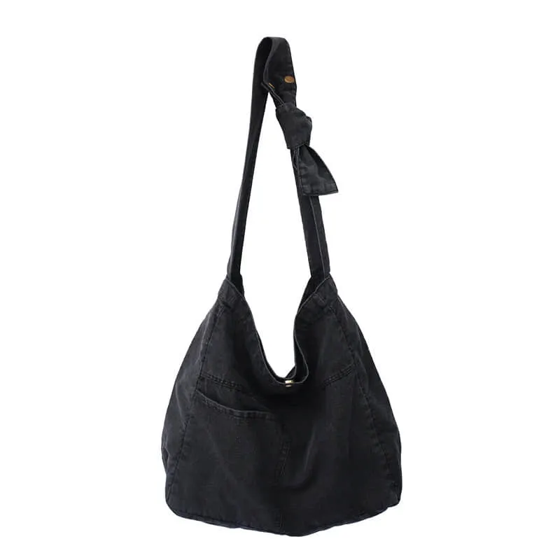 Denim crossbody bag