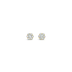 Diamond Cluster Studs - 0.75CTW
