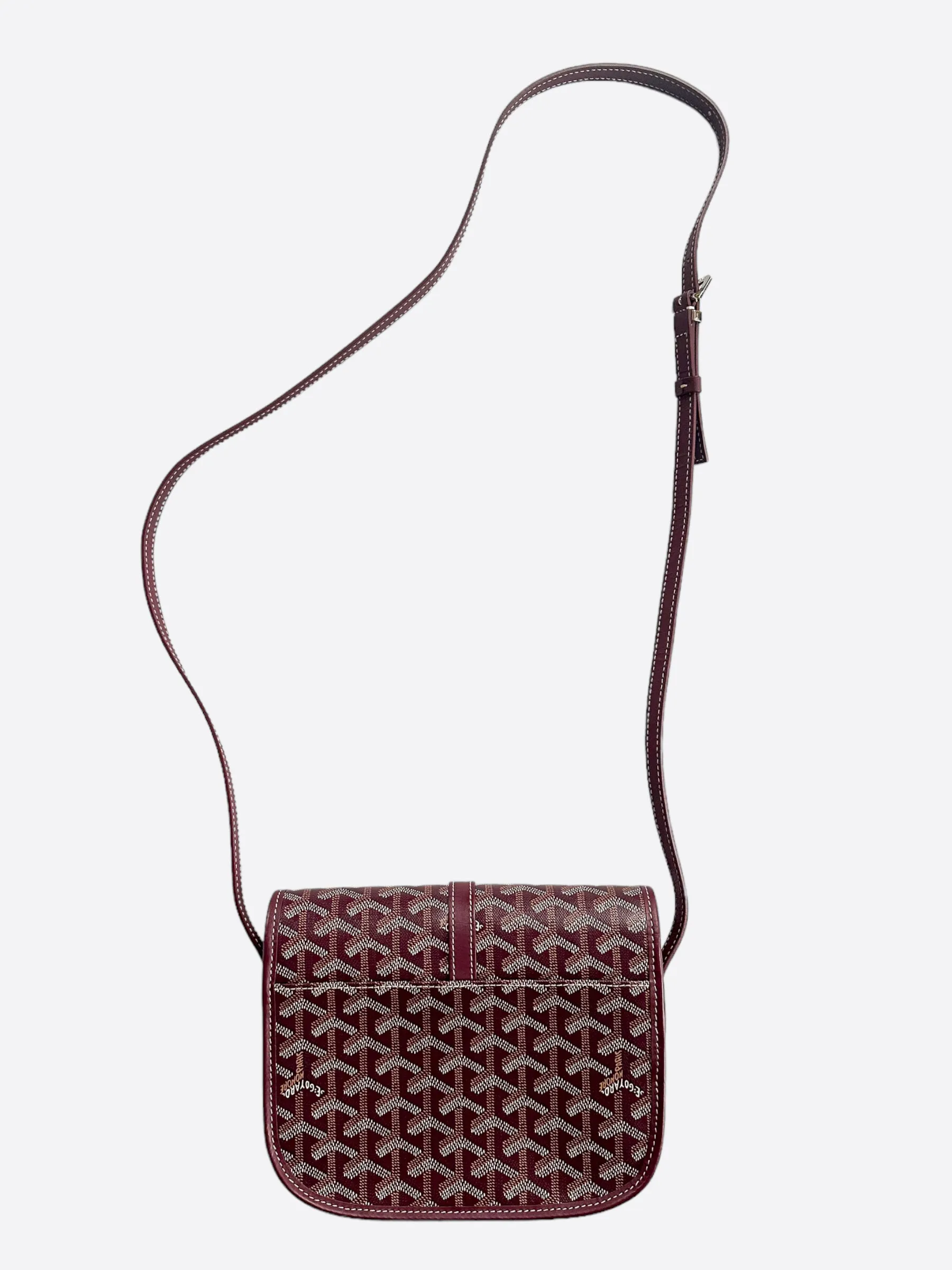Goyard Burgundy Belvedere Messenger Bag
