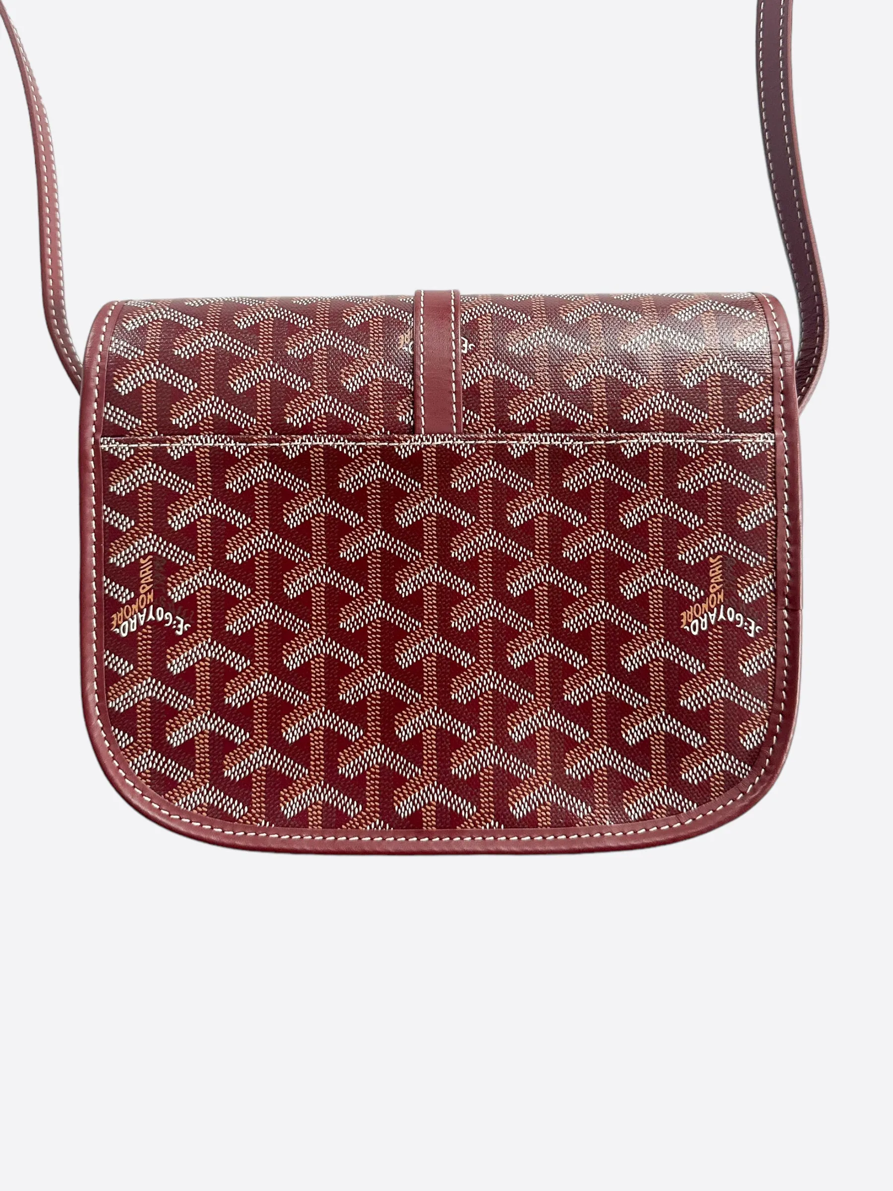 Goyard Burgundy Belvedere Messenger Bag