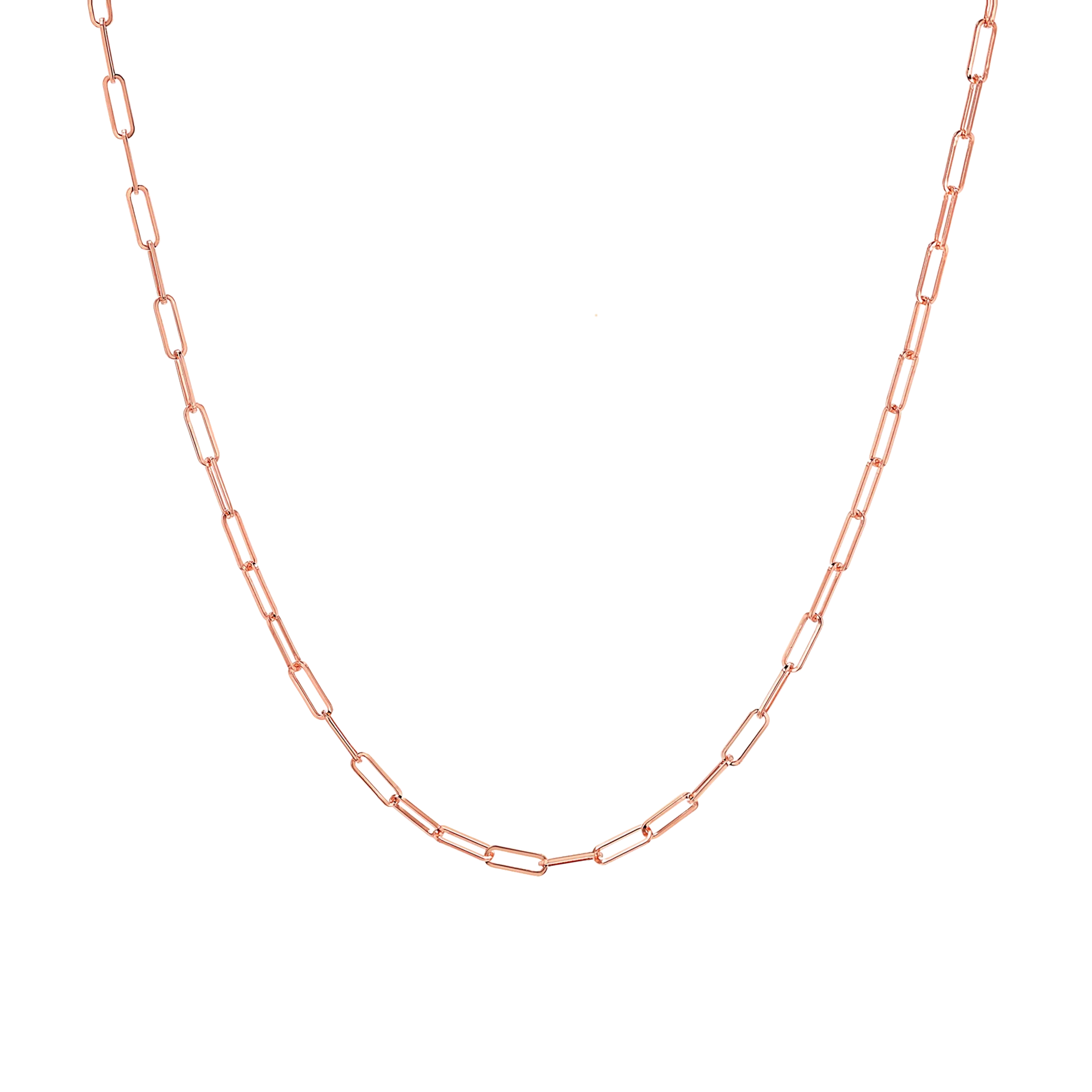 Italian Gold Paperclip Necklace 2.2MM
