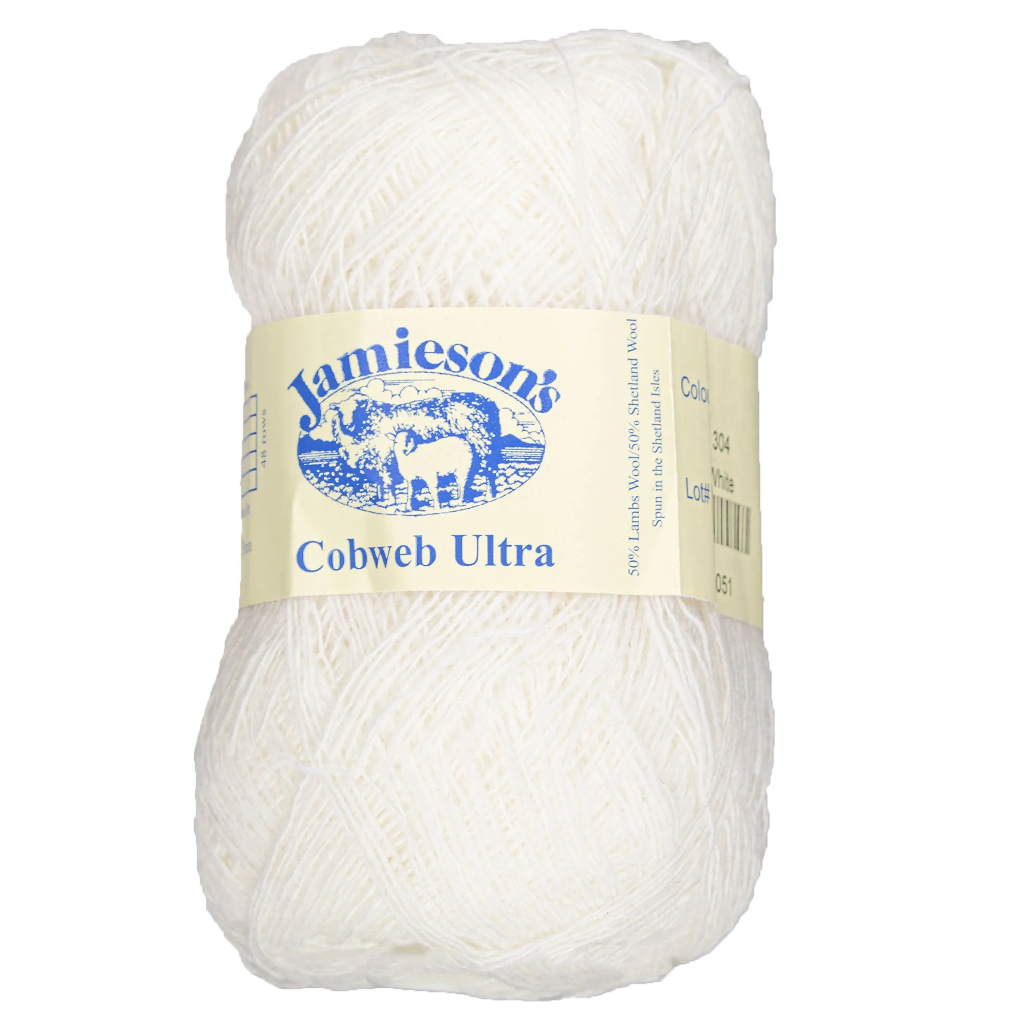 Jamieson's of Shetland Cobweb Ultra Yarn - 304 White
