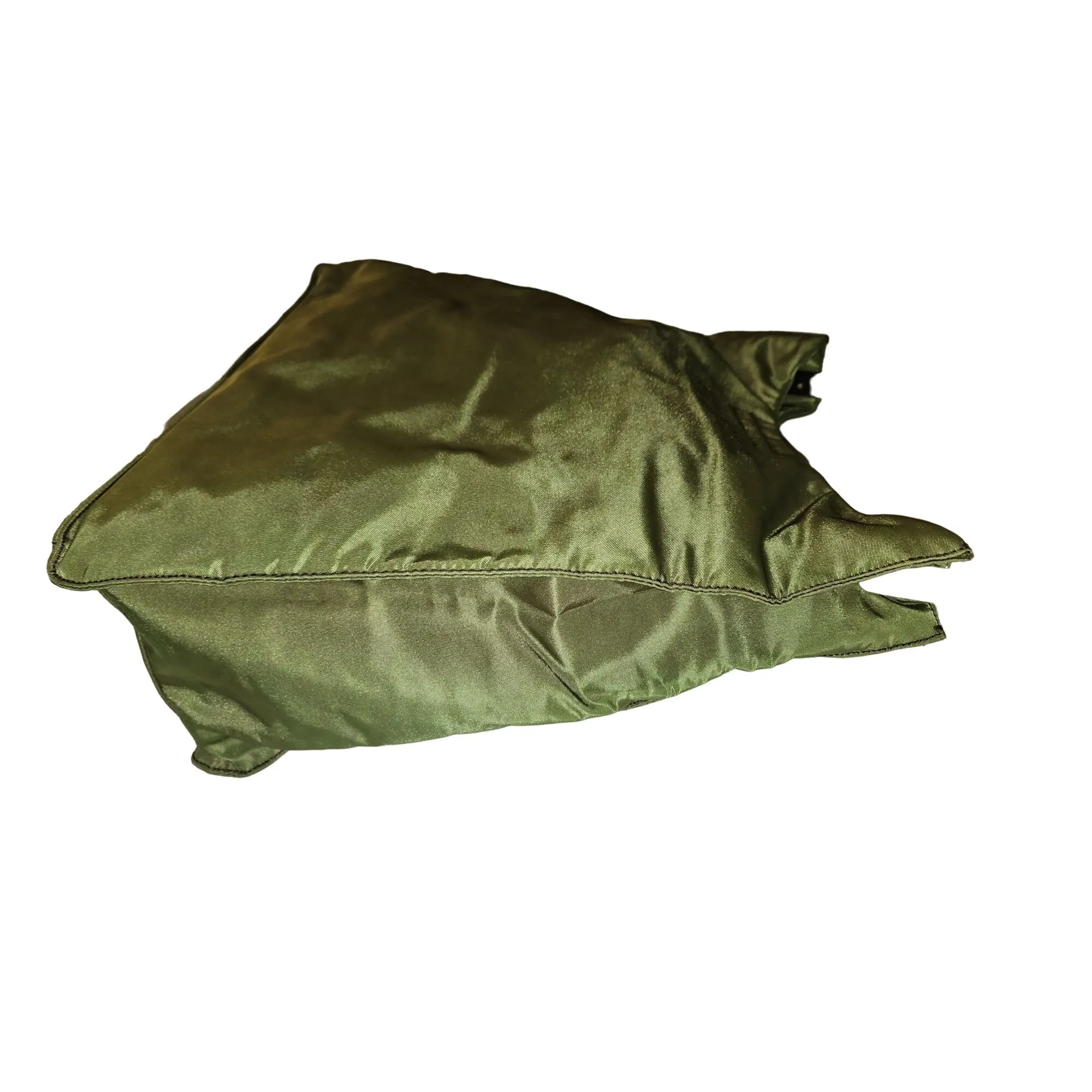 Prada olive nylon 1990's re-edition hobo with a Lucite strap