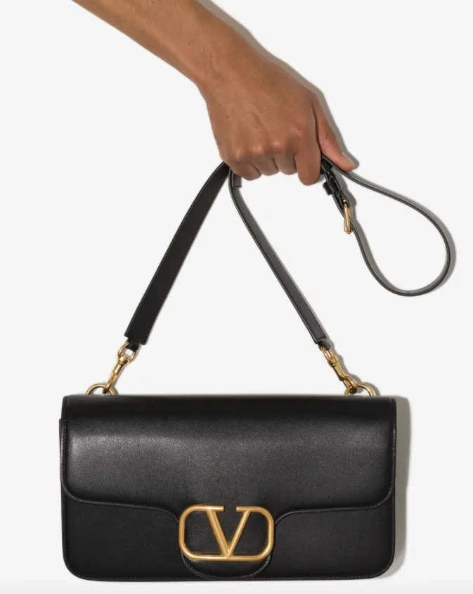 Valentino Garavani logo plaque messenger bag