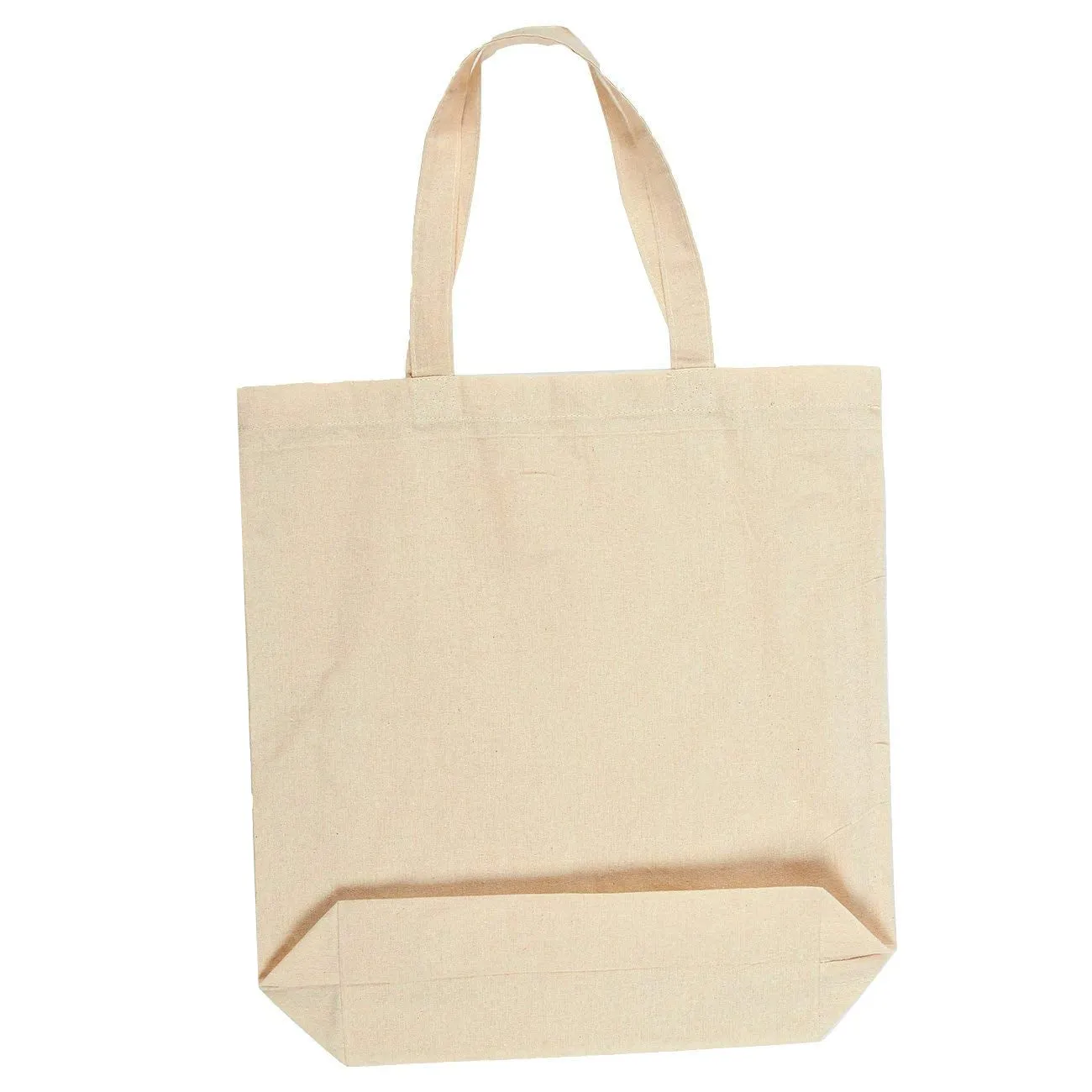 Wholesale Lightweight Plain Cotton Tote Bags with Gusset