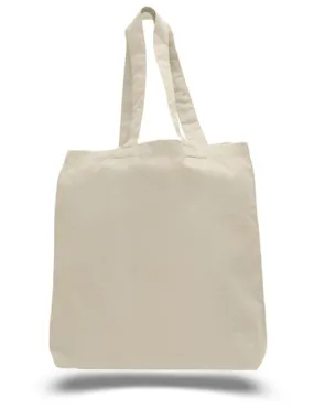 Wholesale Lightweight Plain Cotton Tote Bags with Gusset