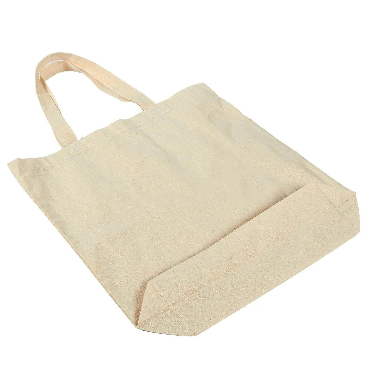 Wholesale Lightweight Plain Cotton Tote Bags with Gusset